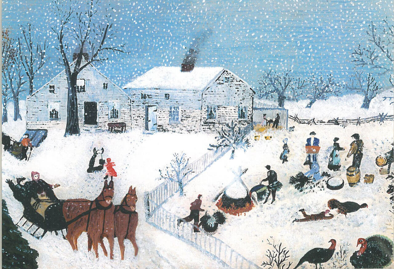 Sugaring Off by Grandma Moses