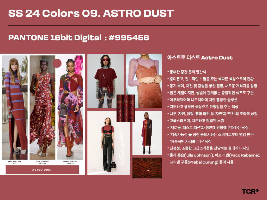 아스트로 더스트 Astro Dust | PANTONE 16bit Digital : #995456