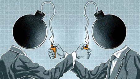 미국은 핵공격을 할 때 바로 망하지 않고, 핵으로 되받아칠 수 있는 소련과도 대립했다