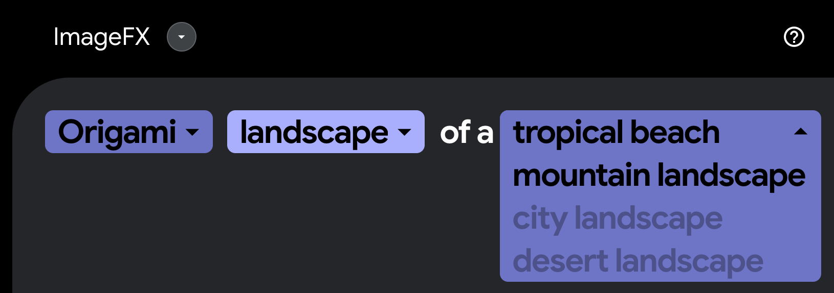 tropical beach 대신 제안된 단어들