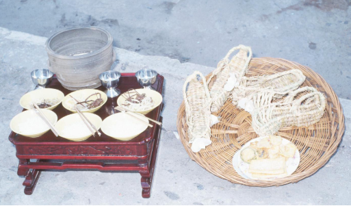 민간에서 저승사자를 대접하던 사자상使者床