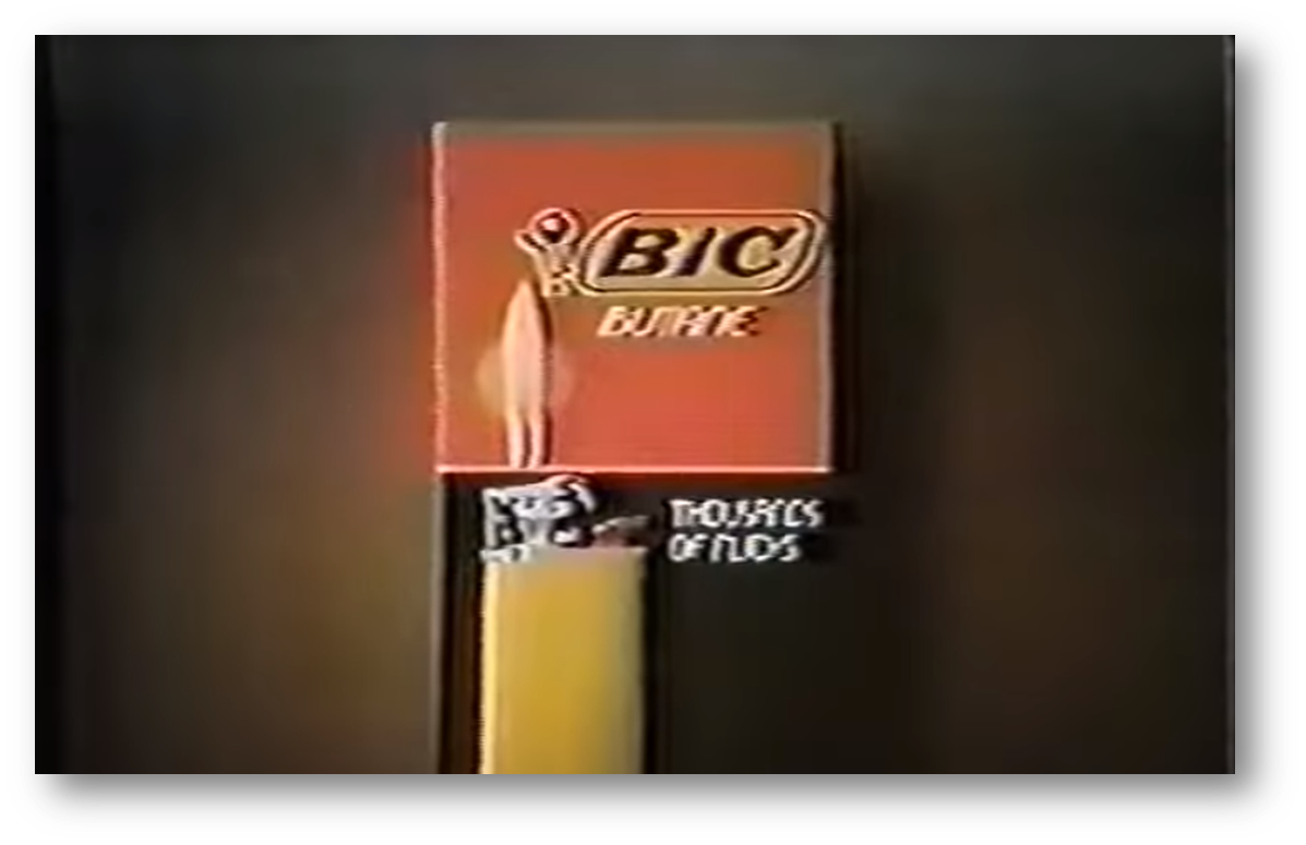   출처: Bic Lighter - Flick Your Bic Commercial
