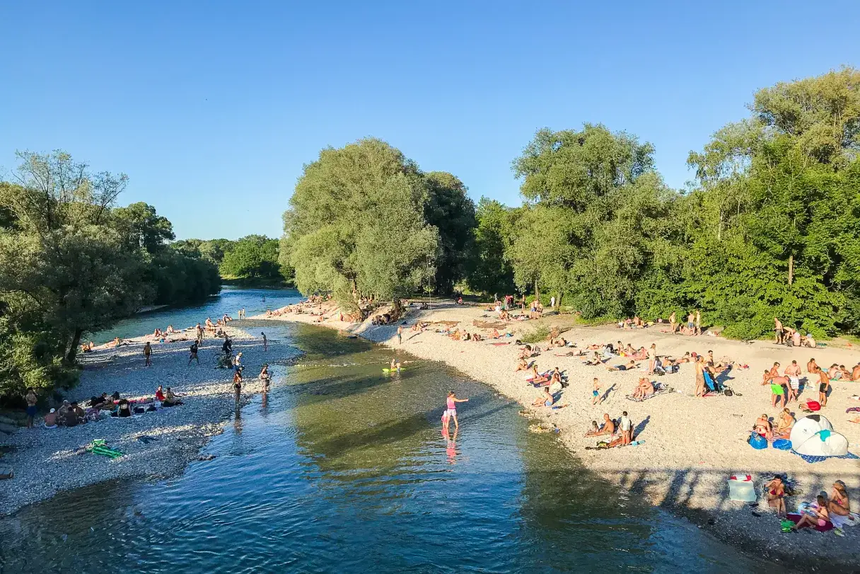 재자연화가 이루어진 독일 뮌헨의 이자르강 (출처: muenchen)