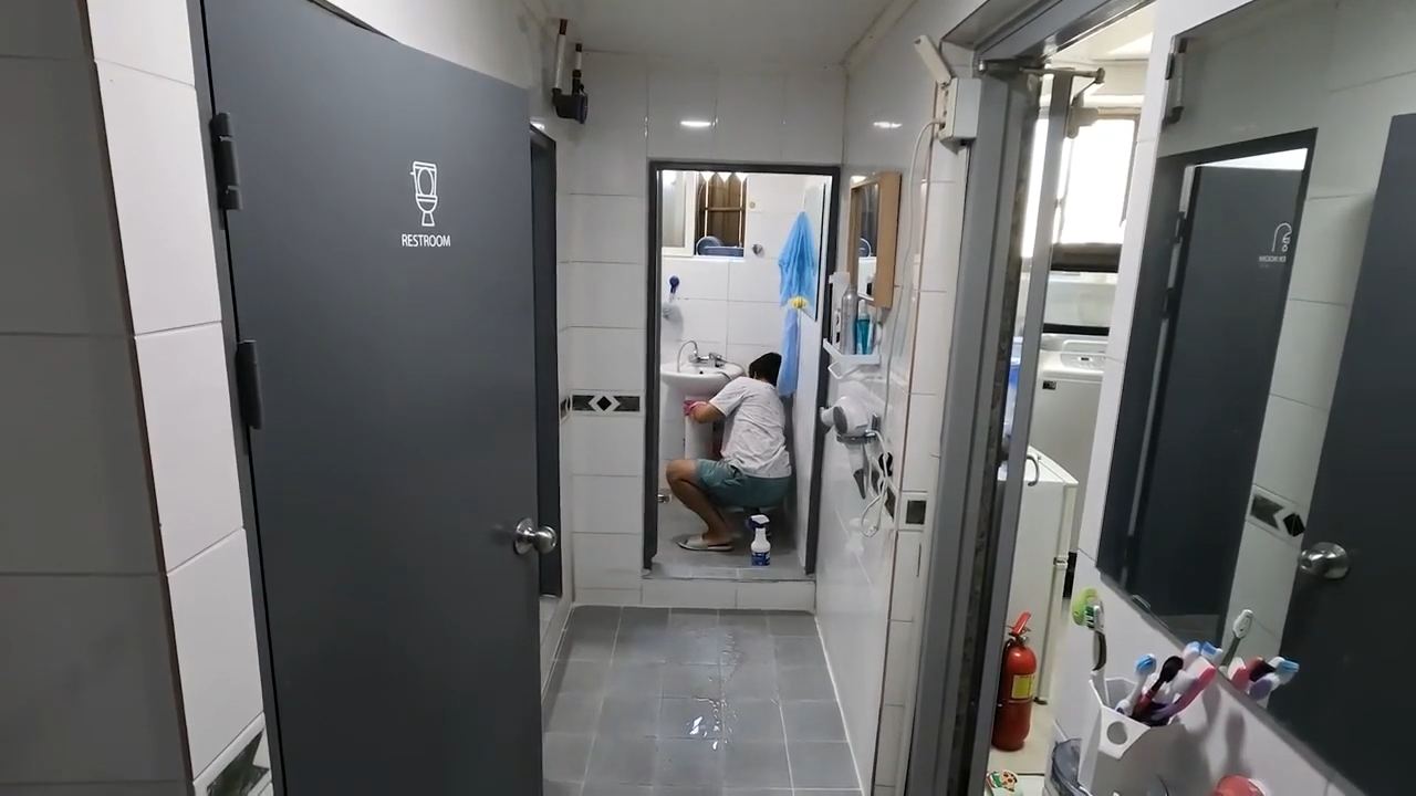 직접 청소하시던 모습