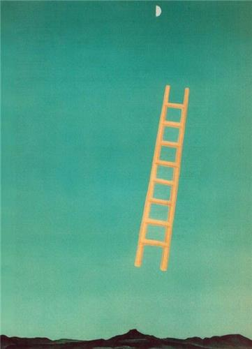 달을 향한 사다리Ladder to the Moon, 조지아 오키프, 1958