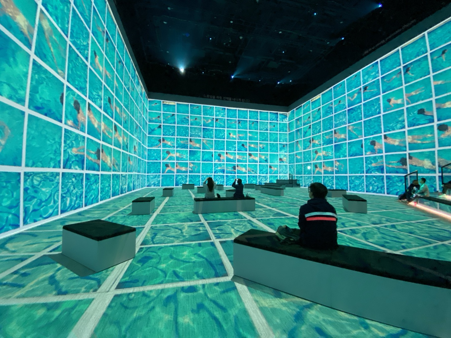 미디어전시: 라이트룸서울의 데이빗 호크니 전시 David Hockney: Bigger& Closer (not smaller &further away)