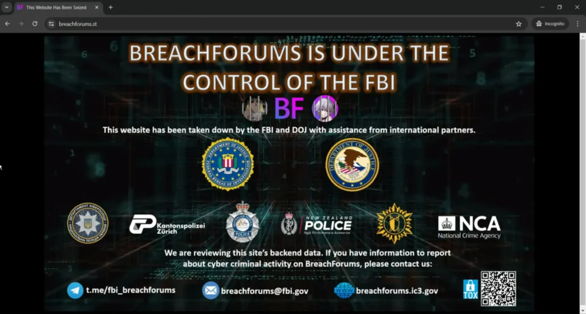 [출처: Check Point] Breachforums 폐쇄