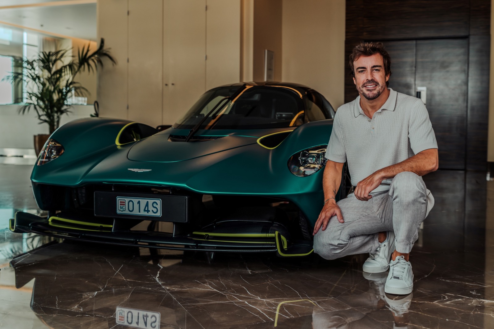 Aston Martin valkyrie and Fernando Alonso