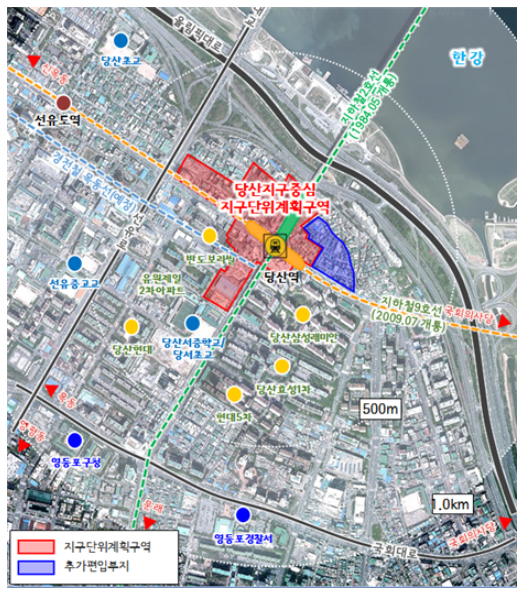 [표1-2] 당산역 지구단위계획도(입체)