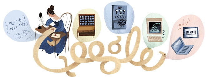 에이다의 197번째 생일을 기념하는 구글 두들 이미지 ⓒ Google Doodle