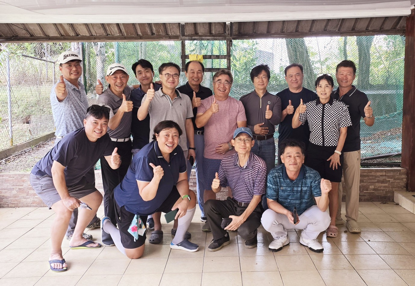 2025년 2월 한인골프대회 참가자 단체 기념 촬영
