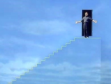 1998년 영화, 짐 캐리의 열연이 돋보였던 <트루먼 쇼>의 엔딩 장면. 