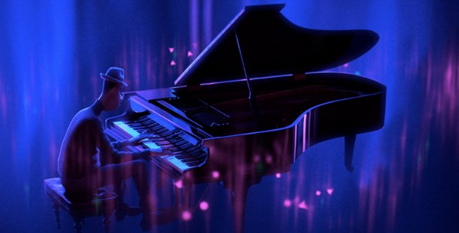 무아지경 상태에서 피아노를 연주하는 주인공 조 가드너