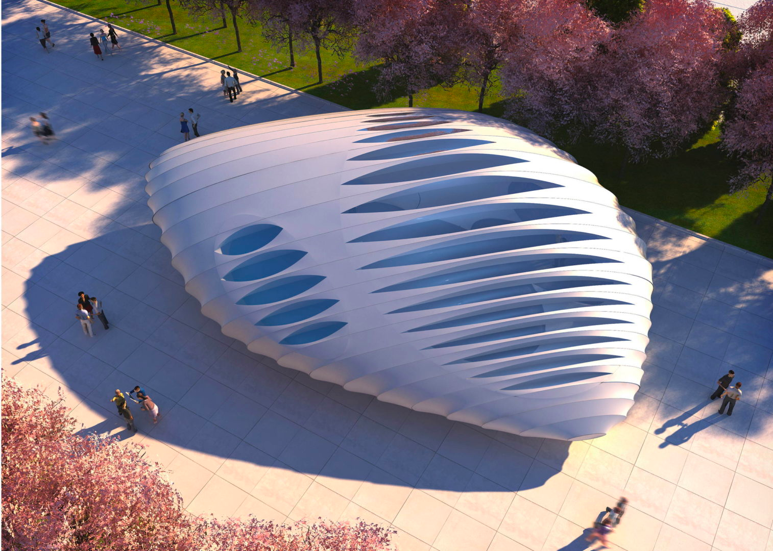 Burnham Pavillion. 2009 ⓒ www.zaha-hadid.com