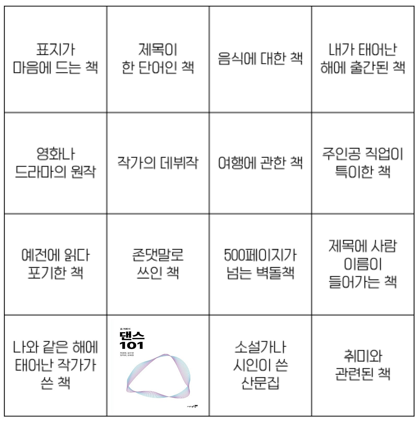 상동 님의 책 빙고