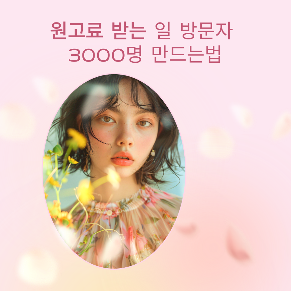 협찬 원고료 수익화 블로그 일 방문자 3000명 만드는법 의 썸네일 이미지