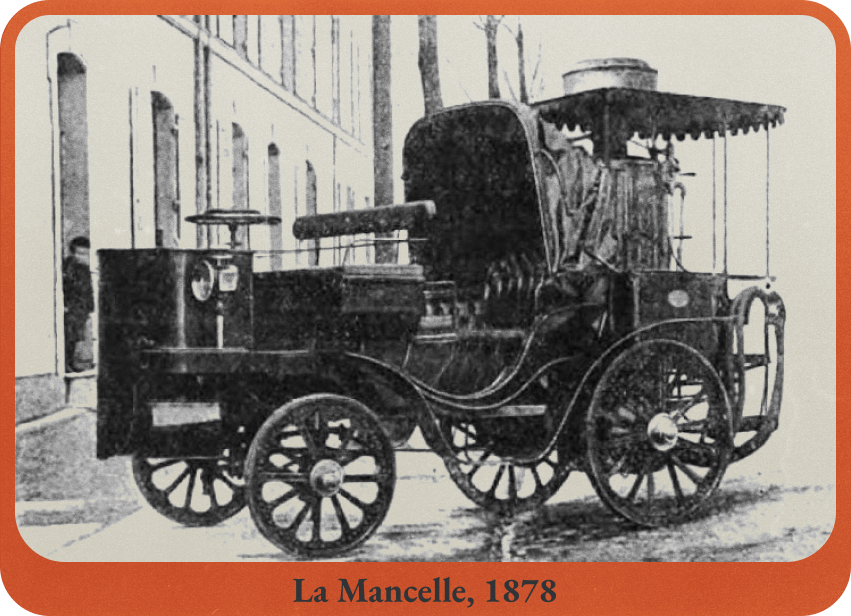  Figure.2 최초의 양산형 증기 자동차의 교통사고 현장