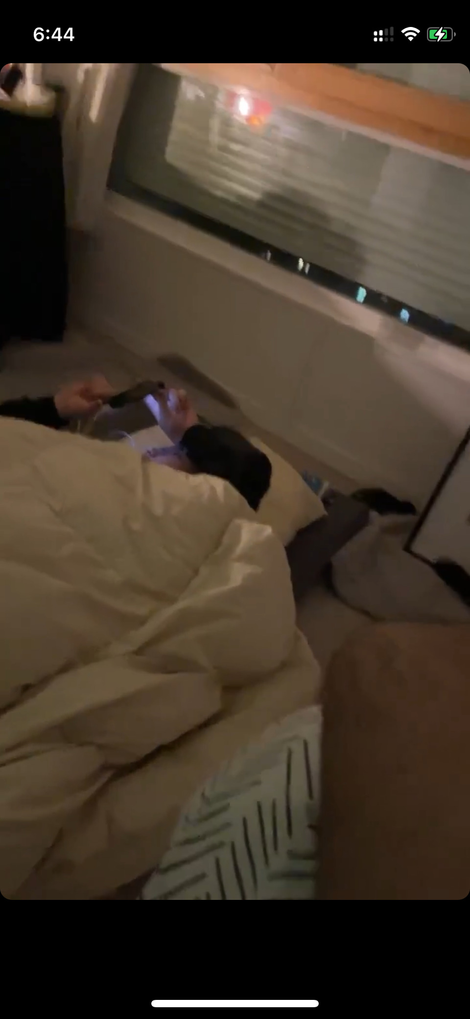 유네스가 찍은 자기 전 나..