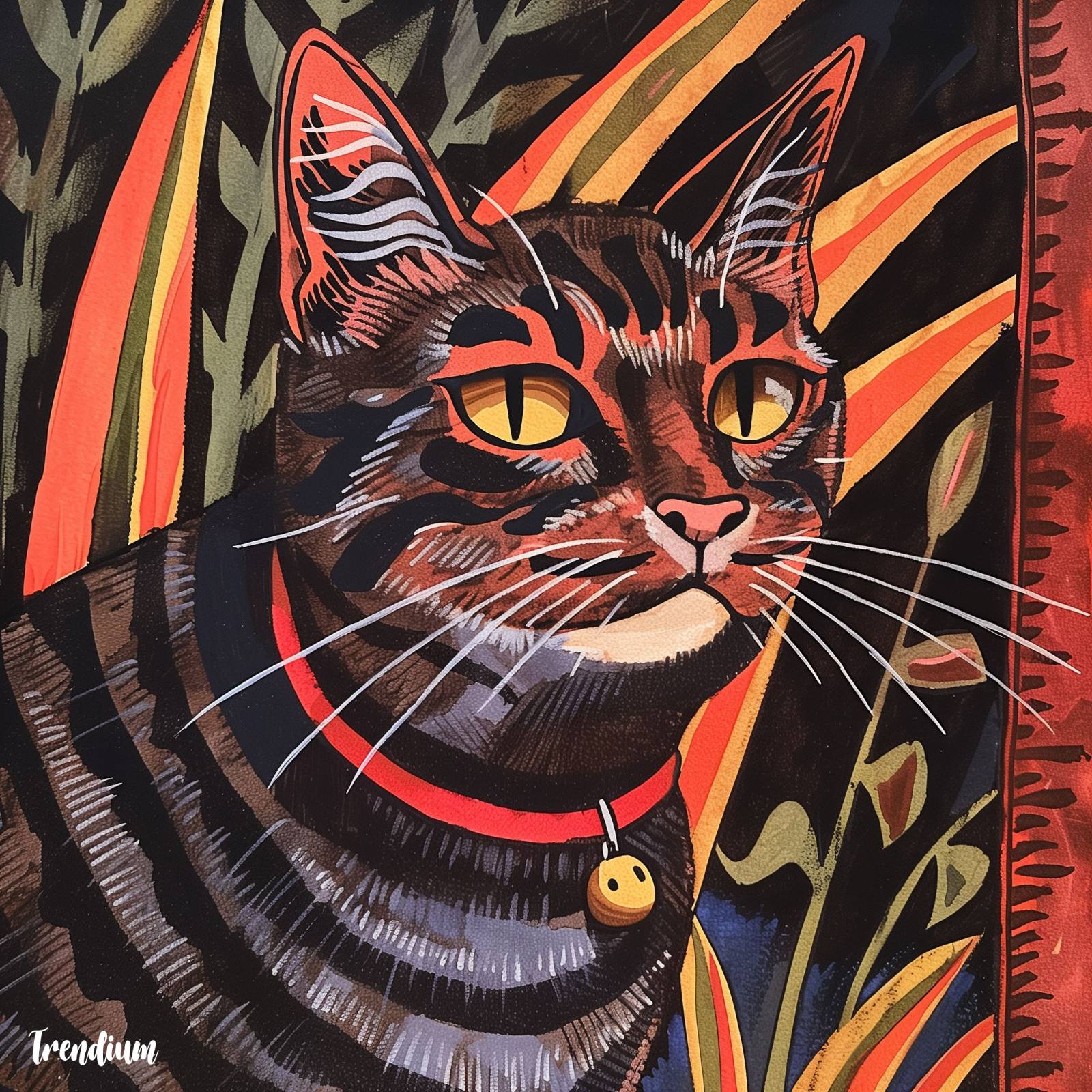 [prompt] cat --sref 3679307054 --v 6