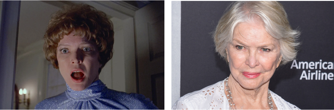 엑소시스트(1973)속 엘렌 버스틴과 최근 그녀의 모습