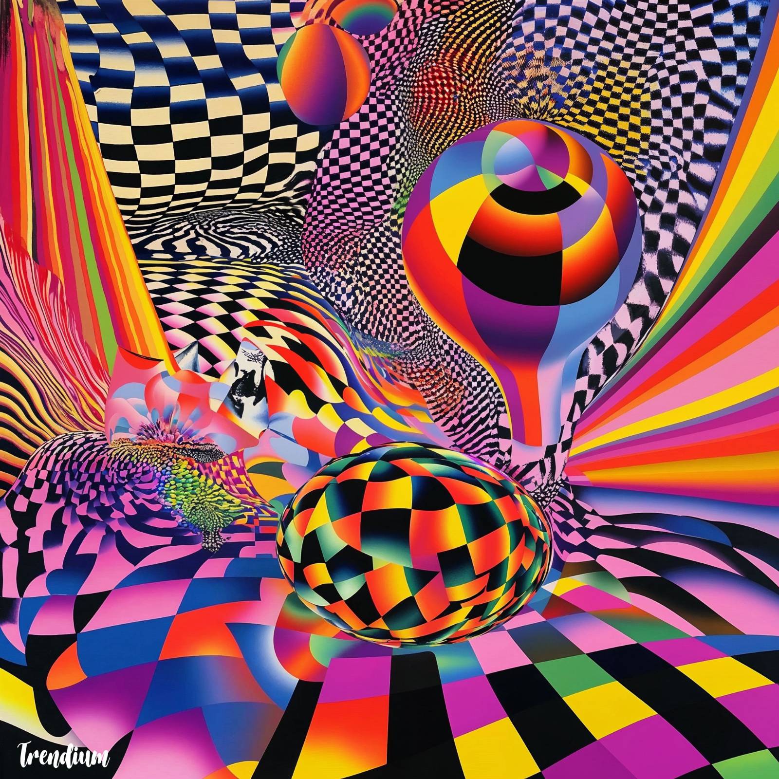 [prompt] psychedelic, opart, hippie, super-sensory