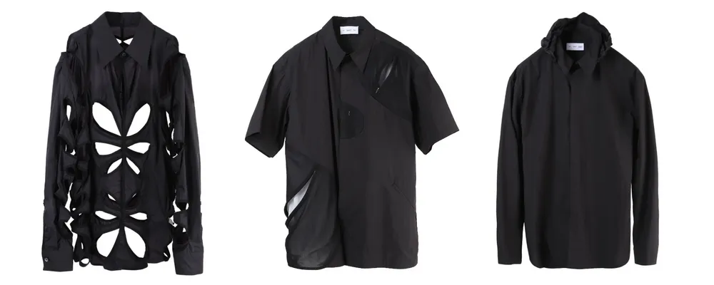 좌측부터 차례로 4.0 SHIRT LEFT / 4.0 SHIRT CENTER / 4.0 SHIRT RIGHT