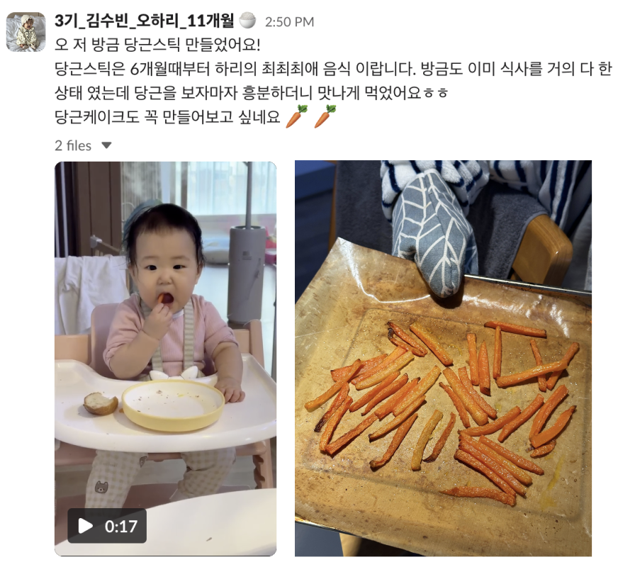 당근 먹으면 행복한 하리의 달달한 당근 먹방