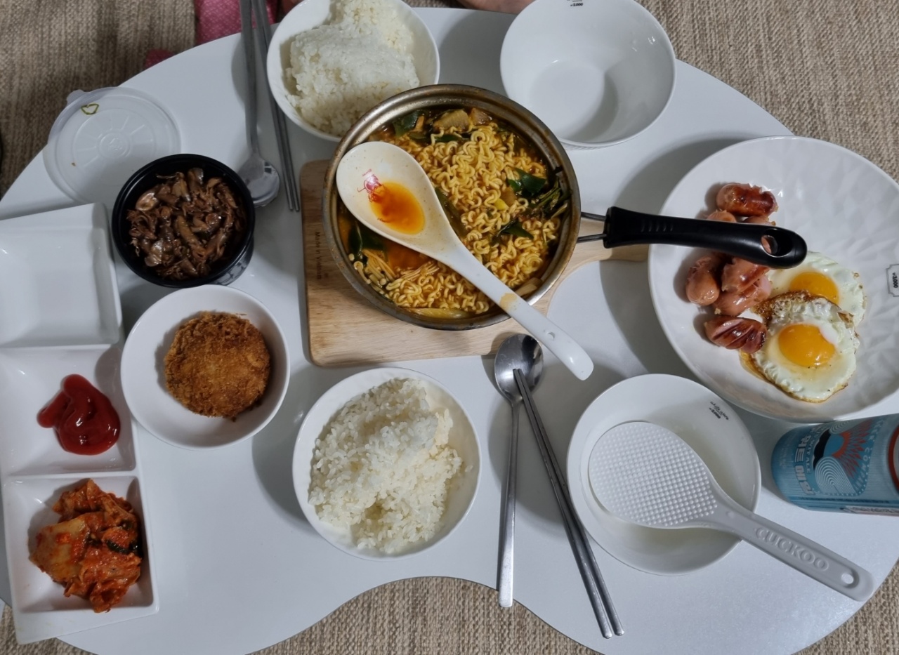 그리고 내가 잡은 걸로 끓인 매운탕