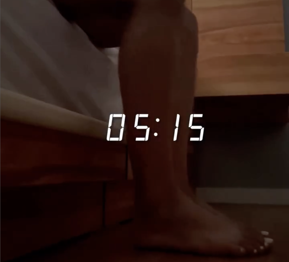 매일 새벽 5:15 기상하신다는 읏챠님 (출처 : 읏챠 인스타그램)