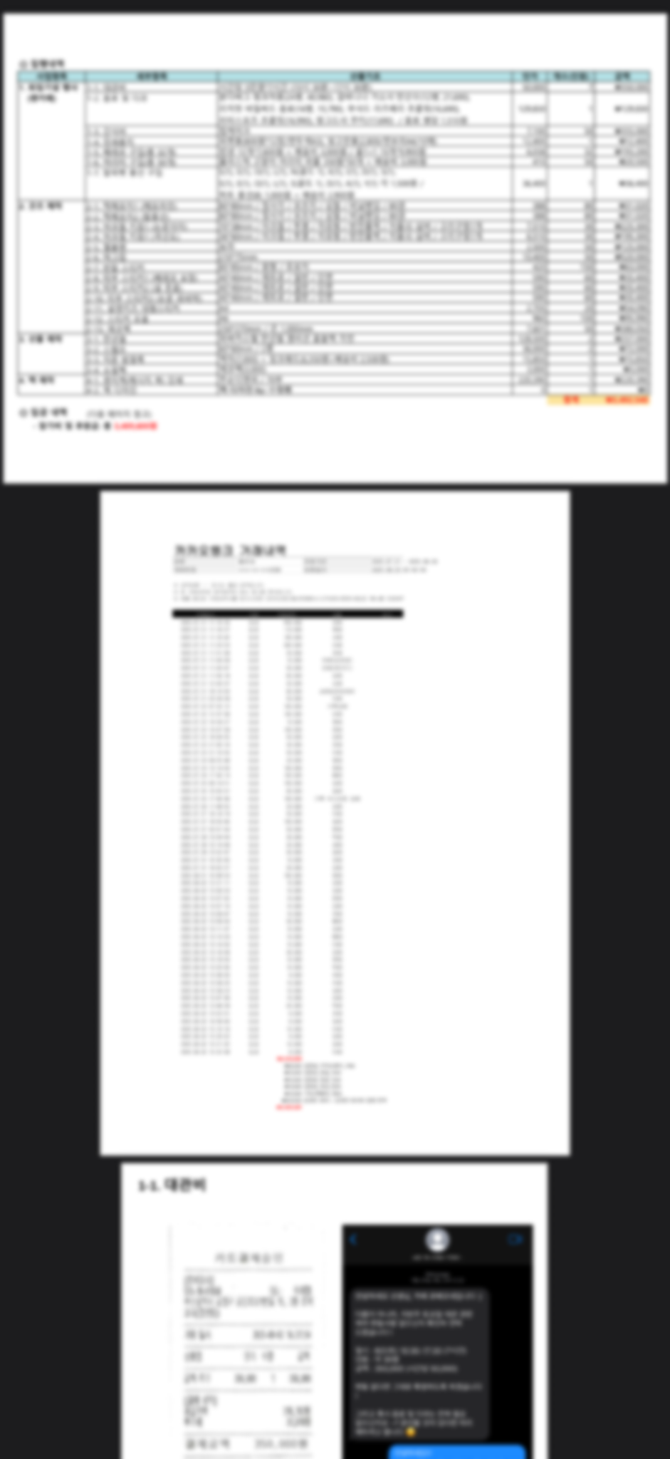 예산 집행 내역 등 정리(홍은성)