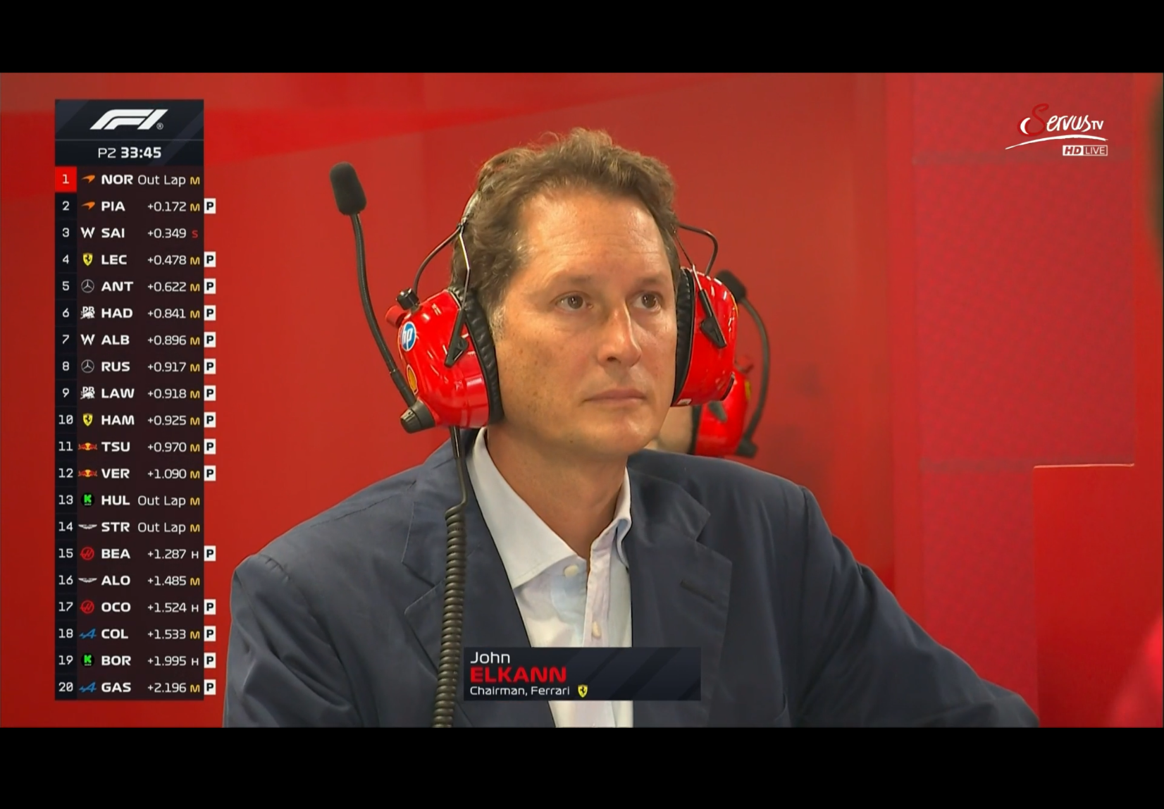 페라리 회장 존 엘칸의 인내심이란...