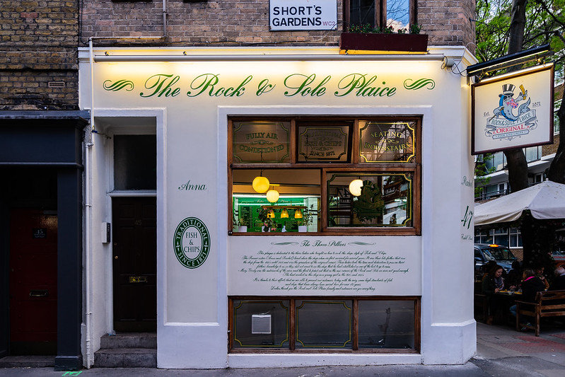 Figure.6 1871에 오픈한 런던의 피시앤칩스 음식점, The Rock & Sole Plaice 