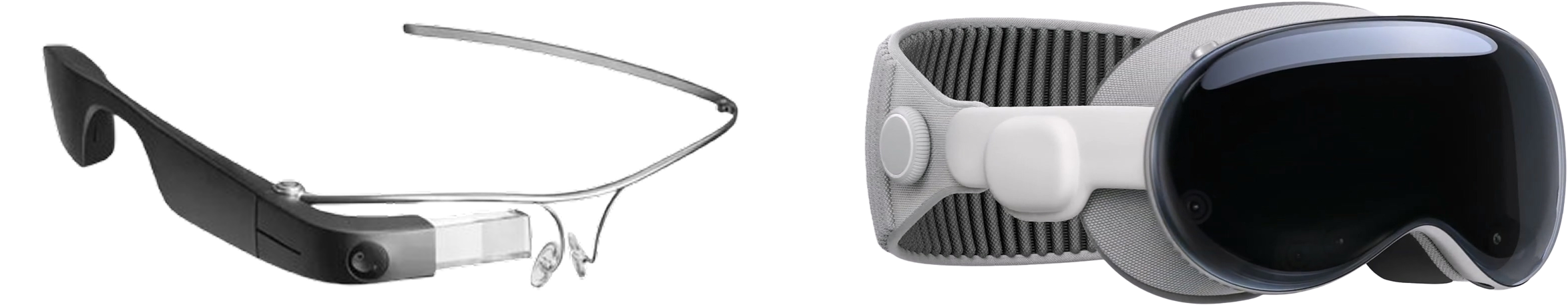 좌 구글 글래스(과거) / 우 비전 프로