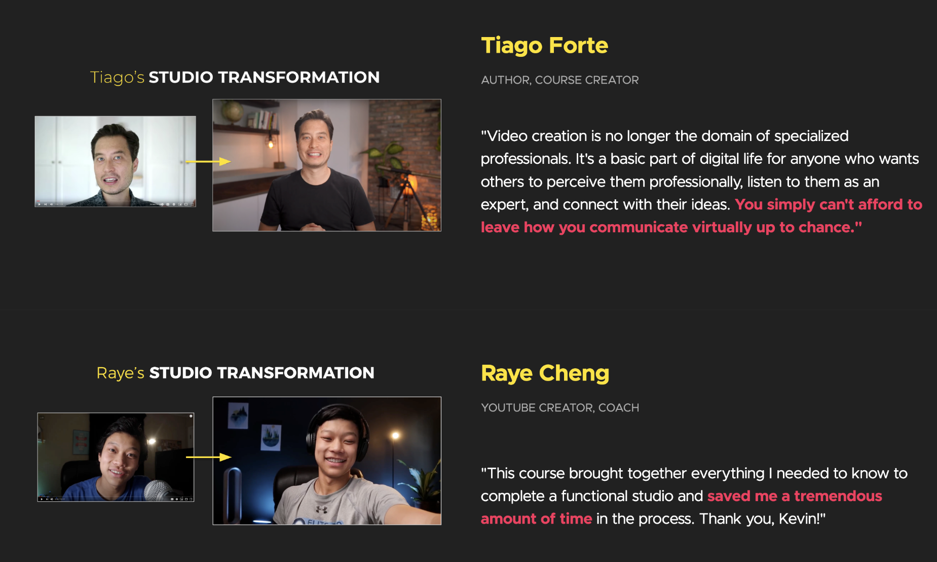 Dream Studio의 Before & After 사진. 나도 바꾸고 싶어진다.