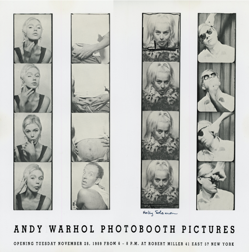 <ANDY WARHOL PHOTOBOOTH PICTURE>