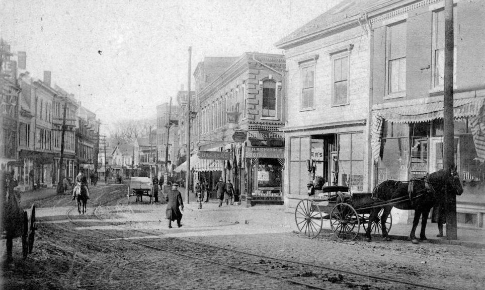 마차를 타고 다니던 1900년대 초 미국의 거리 (사진 출처: Wikimedia Commons)