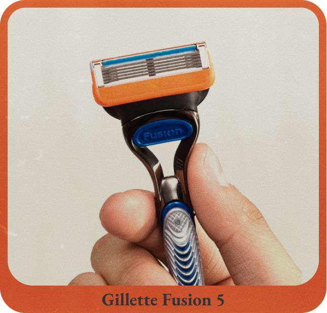 Figure.10 최초의 5중날 면도기 퓨전5