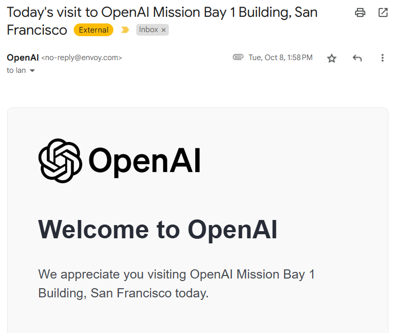 최근에 친구들 만나러 OpenAI의 Mission Bay office를 다녀왔습니다. 너무 좋더라구요 ㅎㅎㅎ