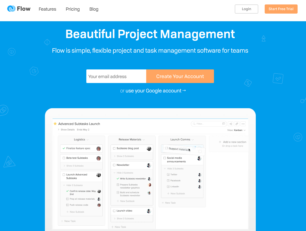 부푼 꿈을 꾸고 시작한 생산성 SaaS 비즈니스, Flow