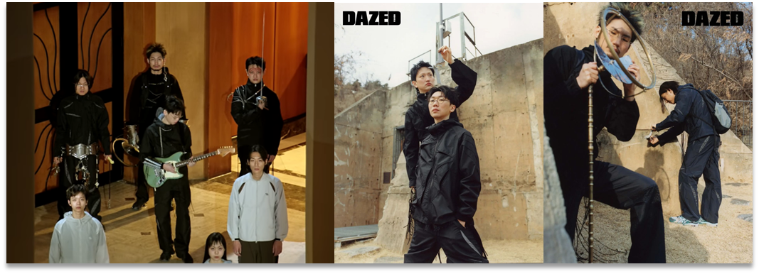 (좌) 'Mercurial' M/V (우) DAZED 화보