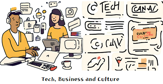 Canva AI가 생성한 Tech, Business and Culture Image