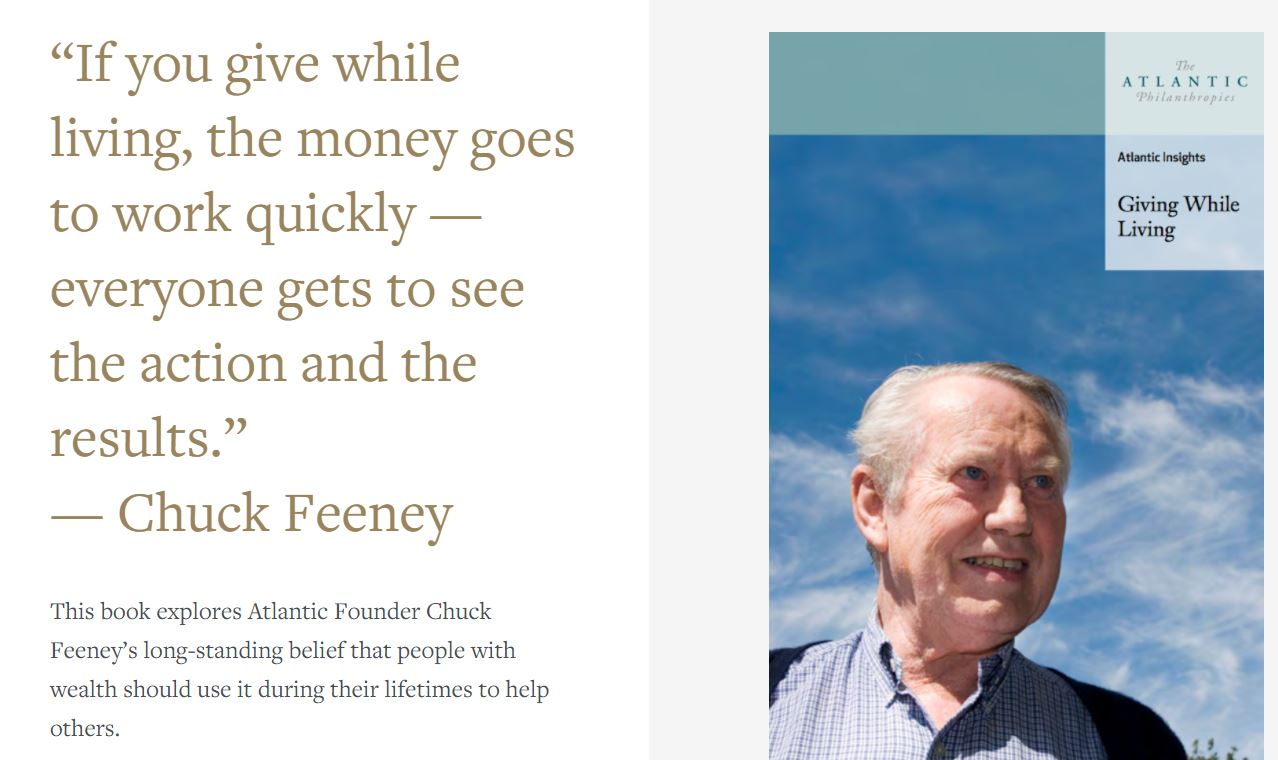 척 피니의 기부 철학 'Giving while living'