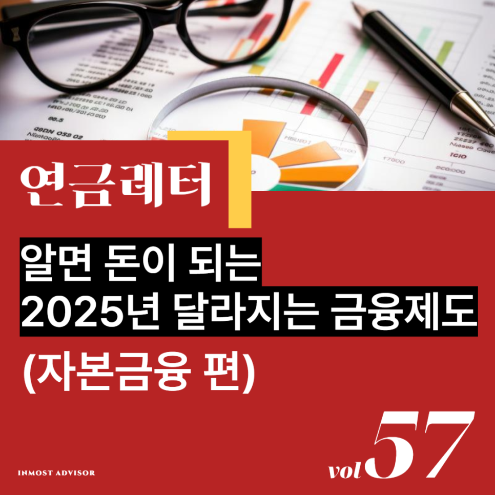 [vol.57] 알면 돈이 되는 2025년 달라지는 금융제도 (자본금융 편) (금융투자소득세, 가상자산 및 조각투자상품 관련 과세 등)의 썸네일 이미지