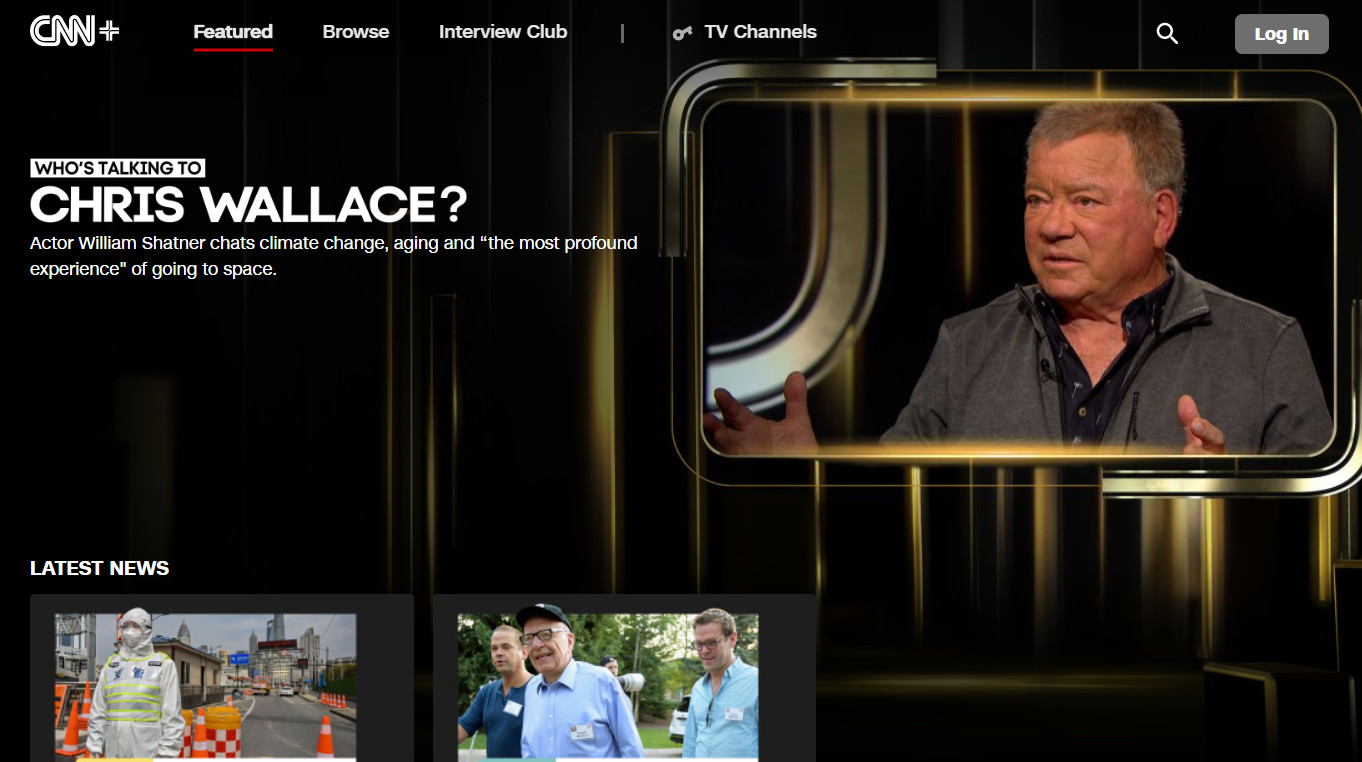 CNN 플러스 홈페이지