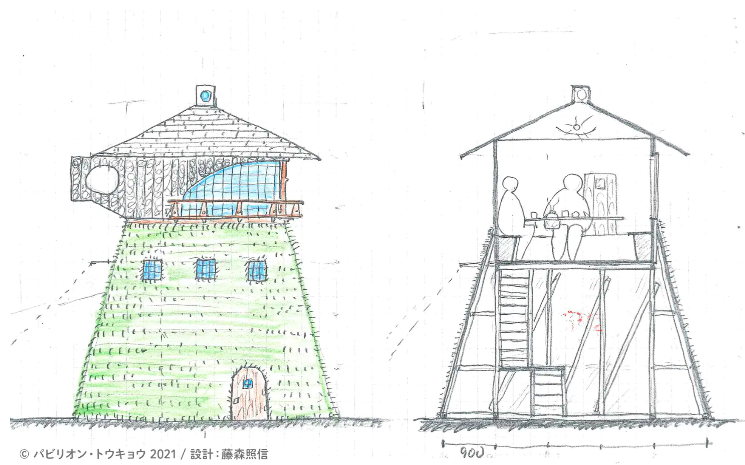 후지모리 테라노부의 五庵, 후지모리는 나무에 둥지를 얹는 듯한 작품을 많이 만들었는데요, 또 하나의 '둥지'가 올림픽 경기장 맞은편에 세워질 예정이에요.
