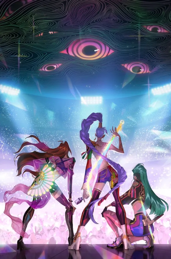 케이팝 데몬 헌터스의 초창기 컨셉아트