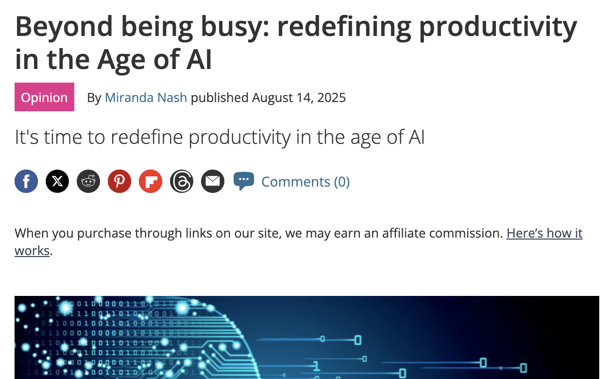 진정한 성과는 어떻게 바쁘게 보였는지가 아니라, 남긴 결과물의 질이다. 이 기사에서는 기업 문화도 이 방향으로 바뀌어야 한다는 메시지를 담고 있다.(출처: 테크레이더)