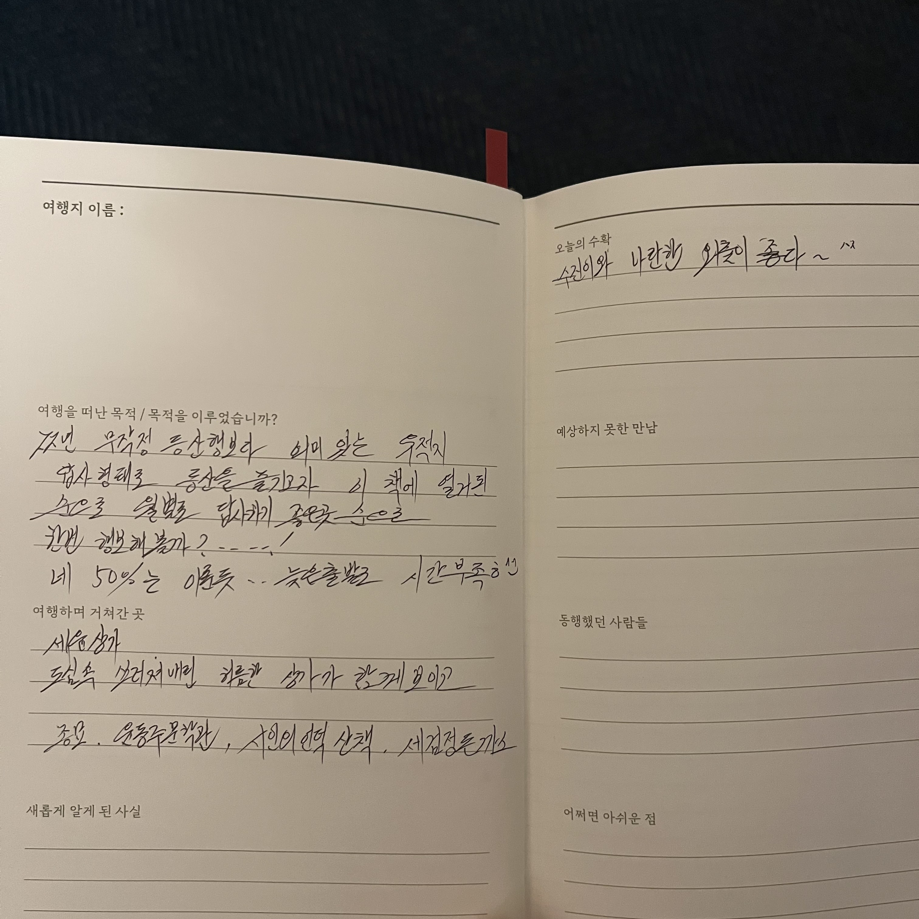 엄마의 1월 여행 다이어리