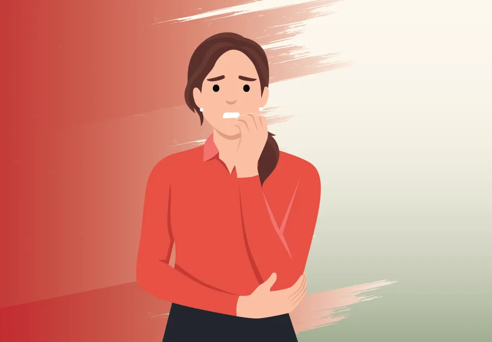 [출처: TRAVCO] 두려워하는 여성. 