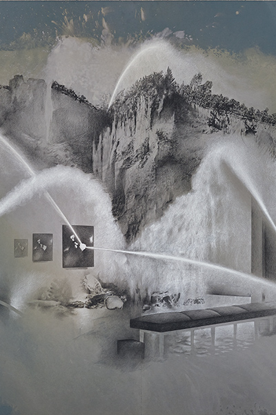 Tatiana Trouvé, « Sans titre » (détail), de la série « Les Dessouvenus », 2022 / Courtesy Gagosian Gallery © photo : Thomas Lannes © Adagp, Paris, 2022